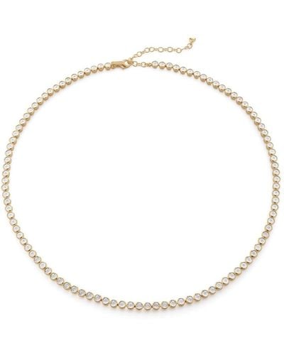 Monica Vinader Diamond Essentials Tennis Necklace - White