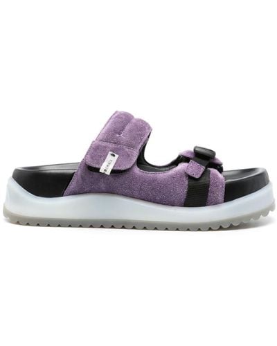 Premiata Chunky Suede Sandals - Purple