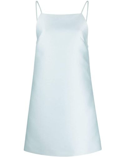 Prada Vestido corto con cuello cuadrado - Azul