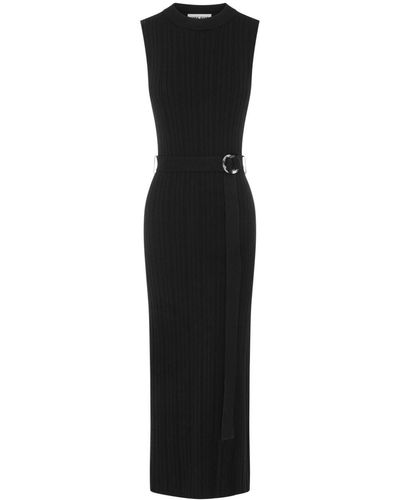 Anna Quan Gwen Knitted Midi Dress - Black