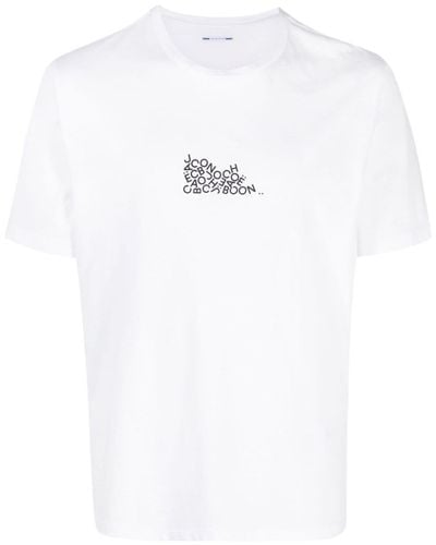 Jacob Cohen T-shirt Met Logoprint - Wit