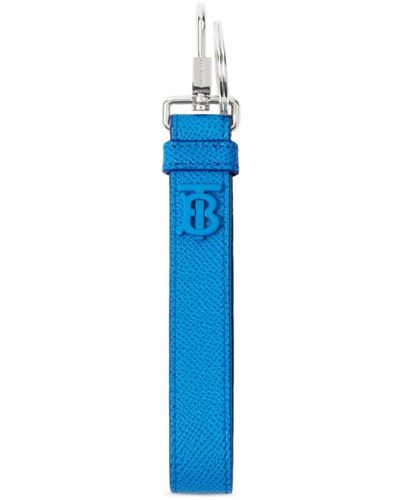 Burberry Schlüsselanhänger aus Leder - Blau