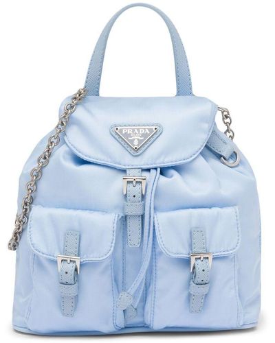 Prada Re-nylon Mini Backpack - Blue
