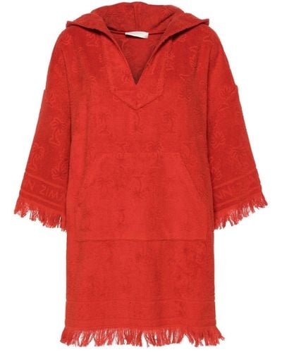 Zimmermann Alight Cotton-towelling Dress - Red