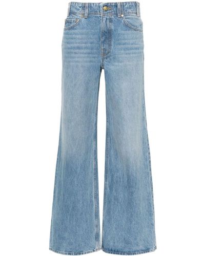 Ulla Johnson Wide-Leg-Jeans mit hohem Bund - Blau