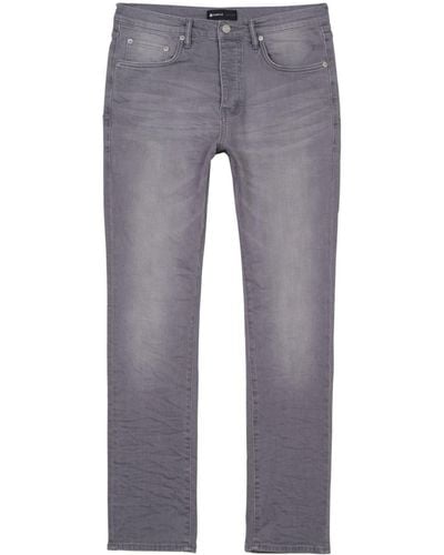 Purple Brand Ausgeblichene Straight-Leg-Jeans - Grau