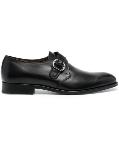 Fratelli Rossetti Leather Monk Shoes - Black