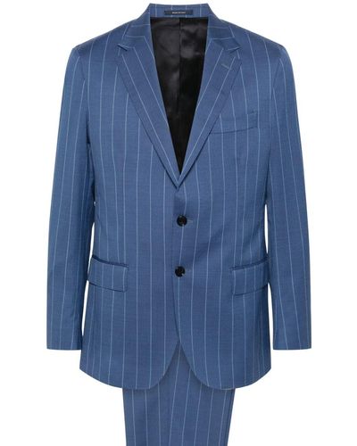 BOGGI Single-breasted Striped Suit - Blue
