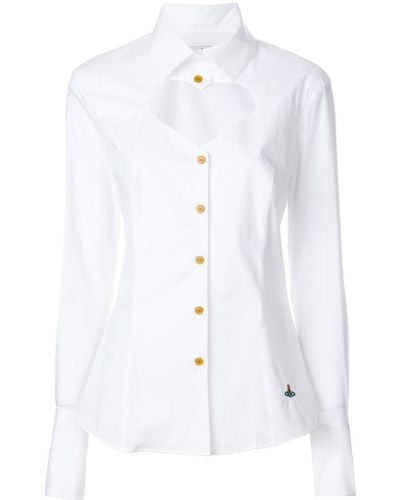 Vivienne Westwood Cutout Heart Shirt - White