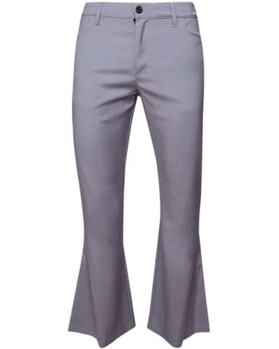 Marni Mid-rise Flared Pants - Grey