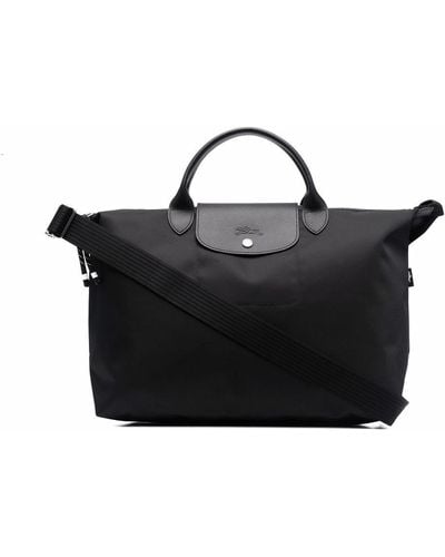 Longchamp Bolso shopper Le Pliage con asa en el tope - Negro