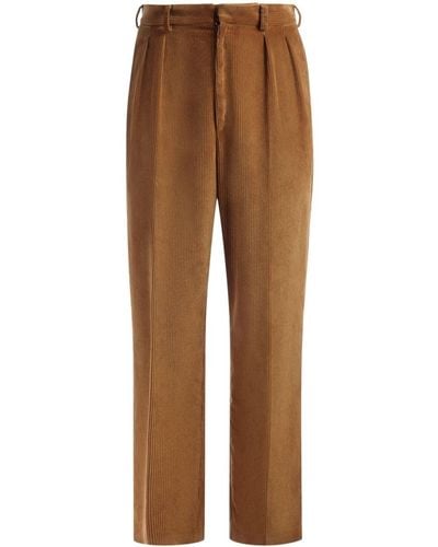 Bally Pressed-crease Tailored Trousers - Brown