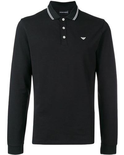Emporio Armani Polo Sweater - Zwart