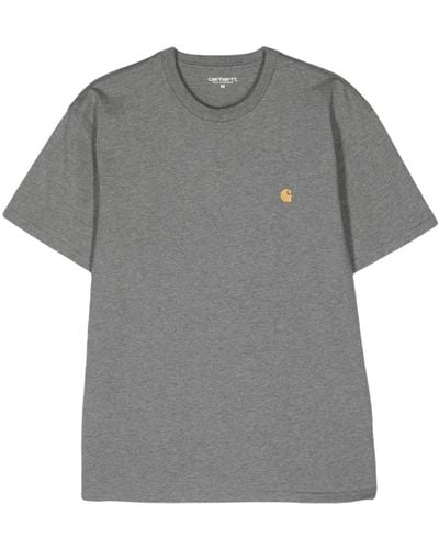 Carhartt S/S Chase T-Shirt aus Baumwolle - Grau