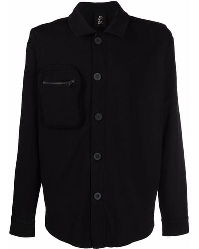 Thom Krom Single-breasted Shirt Jacket - Black