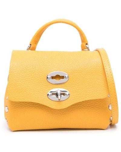 Zanellato Postina Leather Shoulder Bag - Yellow