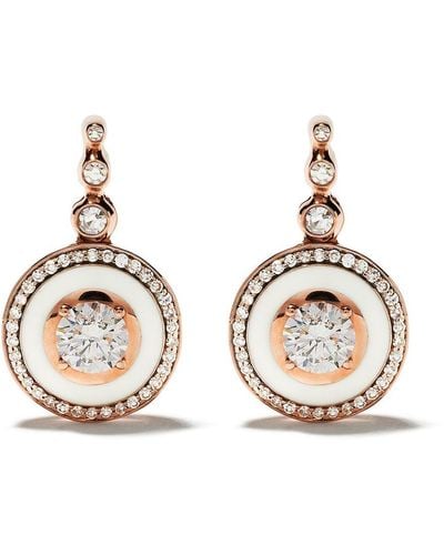 Selim Mouzannar 18kt Rose Gold Diamond Mina Earrings - Natural