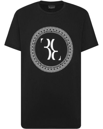 Billionaire Logo-print cotton T-shirt - Schwarz