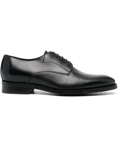 Baldinini Round-toe Leather Derby Shoes - Black