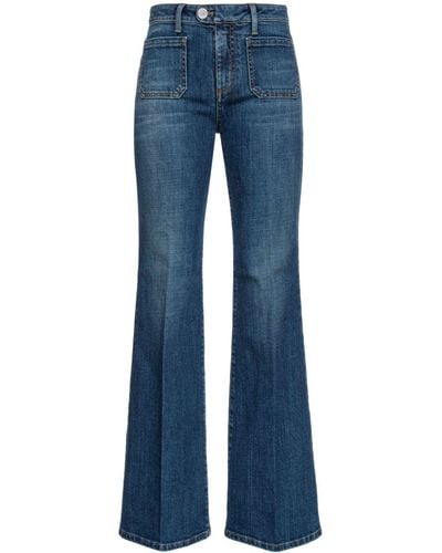 Pinko Ausgestellte Fernanda Mid-Rise-Jeans - Blau