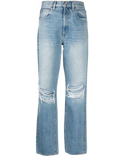 SLVRLAKE Denim Jeans con effetto vissuto London Long Time Coming - Blu