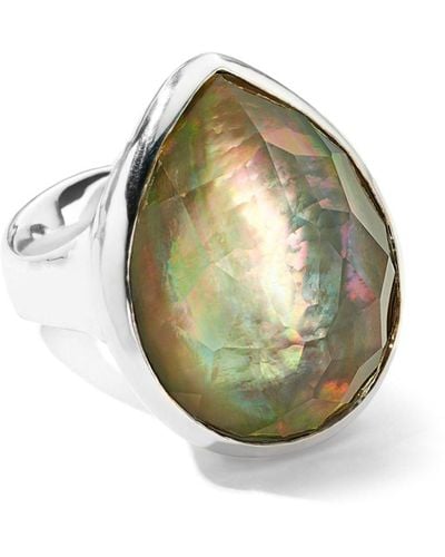 Ippolita Sterling Silver Rock Candy® Black Shell Cocktail Ring - Green
