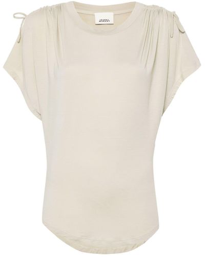 Isabel Marant Camiseta Zola con cordones - Blanco