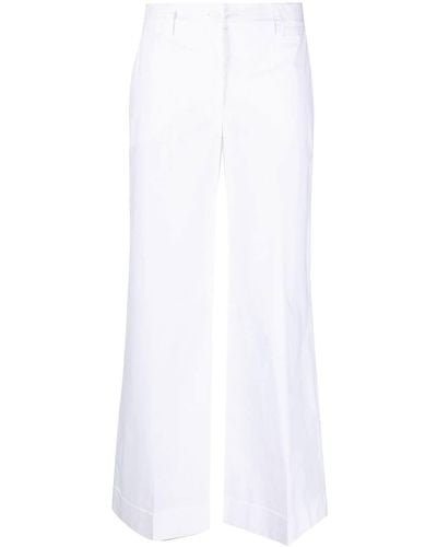 P.A.R.O.S.H. Pantalon ample à taille haute - Blanc