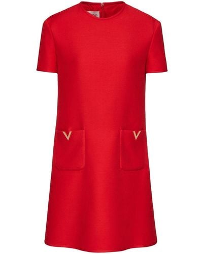 Valentino Garavani Vgold Shift Dress - Red