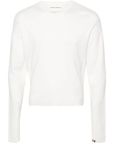 Extreme Cashmere Ninety Pullover aus Feinstrick - Weiß
