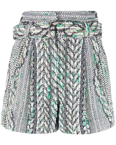 IRO Noriane tweed shorts - White