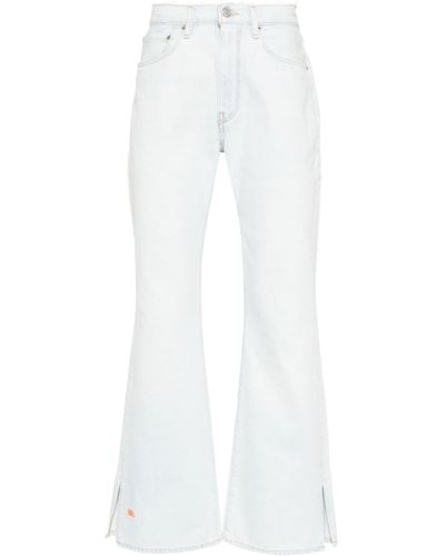 ERL X Levi's Logo-embroidered Jeans - White