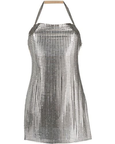 GIUSEPPE DI MORABITO Mini-jurk Verfraaid Met Kristallen - Metallic