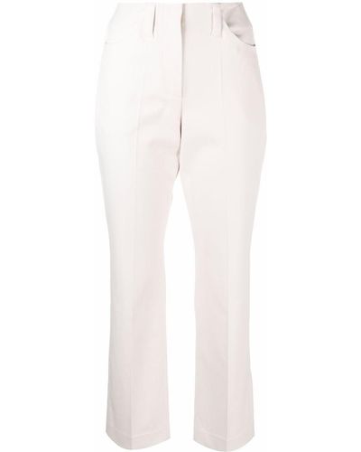 Brunello Cucinelli Straight-leg Cropped Jeans - White