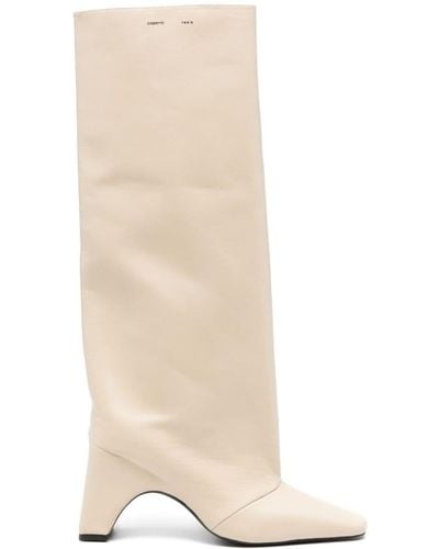 Coperni Bridge 85mm Leather Boots - White