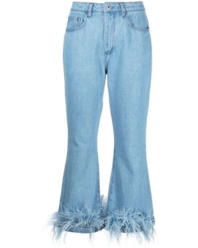 Marques'Almeida Flared Jeans - Blauw
