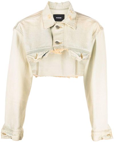 We11done notched-lapel single-breasted blazer - Neutrals