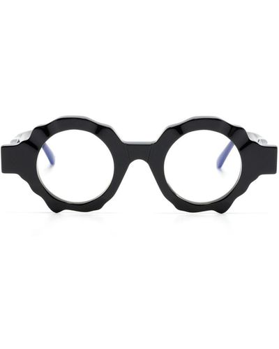 Kuboraum Mask S3 ラウンド眼鏡フレーム - ブラック