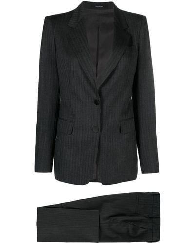 Tagliatore Einreihiger Anzug - Schwarz