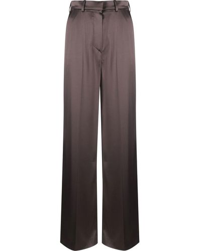 Nanushka Wide-leg Tailored Trousers - Brown