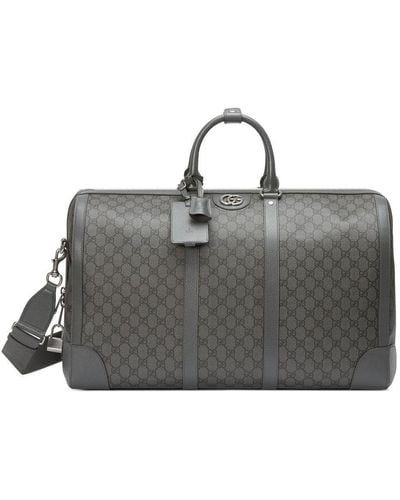 Gucci Large Ophidia Duffle Bag - Gray