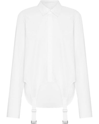 Dion Lee Garter Buckle-strap Shirt - White