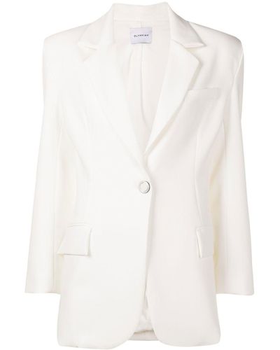 Olympiah Single-breasted Tailored Blazer - White