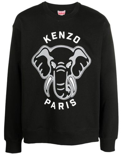 KENZO Elephant 'varsity Jungle' スウェットシャツ - ブラック