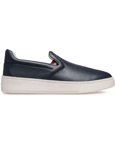Bally Slip-on Leather Trainers - Blue