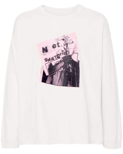 Maison Margiela T-shirt con stampa Invitation - Bianco