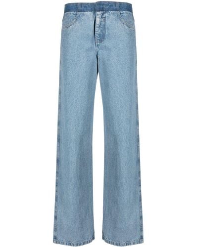 Christopher Esber Deconstruct Straight-leg Jeans - Blue