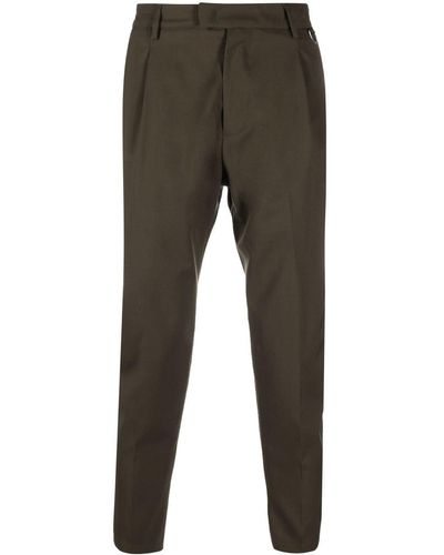 Low Brand Straight-leg Cropped Pants - Gray