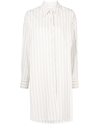 Goen.J Robe-chemise à coupe oversize - Blanc