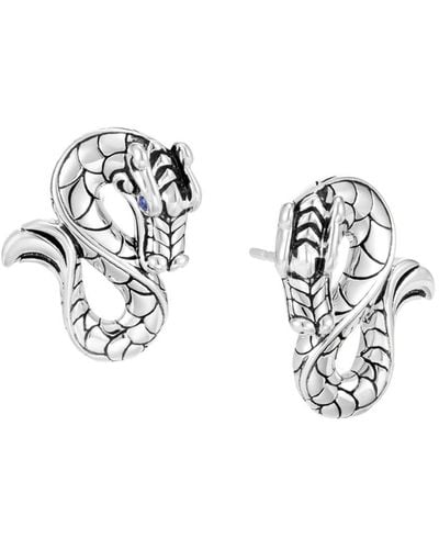 John Hardy Legends Naga Sapphire Stud Earrings - Metallic